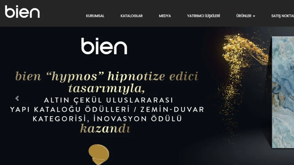 Bien Mobilya proje ve web sitesi önizlemesi
