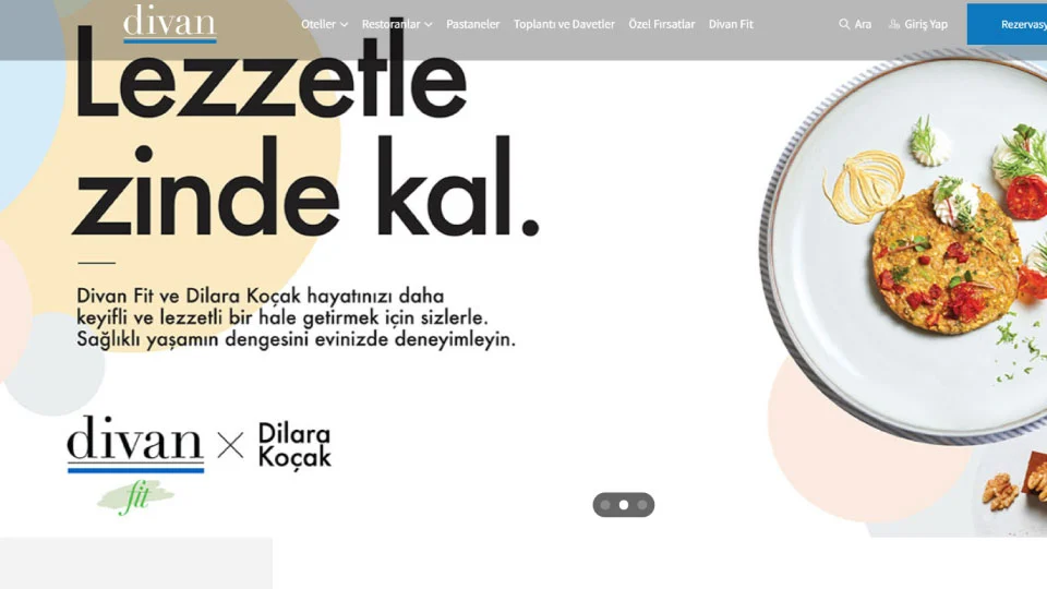Divan Pasta proje ve web sitesi önizlemesi