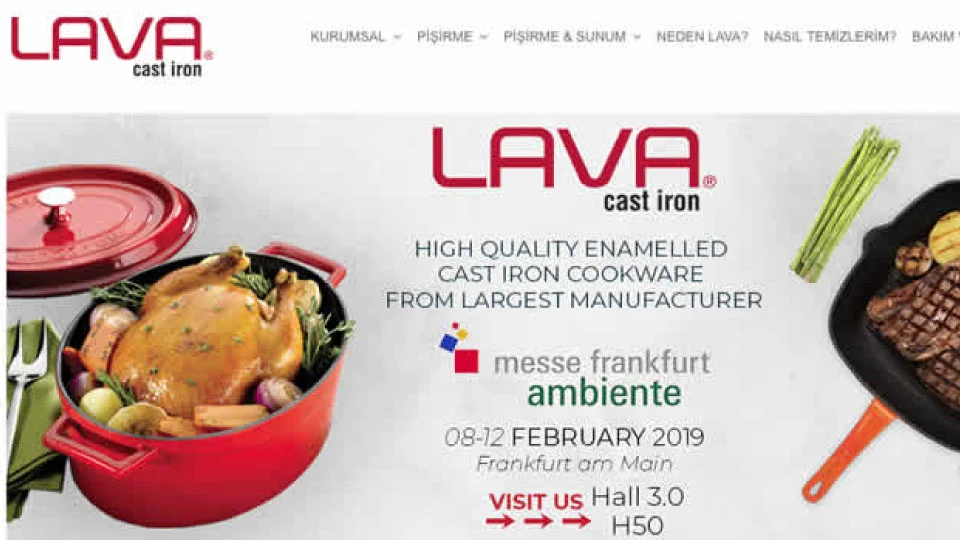 Lava Metal proje ve web sitesi önizlemesi
